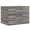 vidaXL Puutarhan s&auml;ilytyslaatikko PE-rottinki 145x100x103 cm harmaa