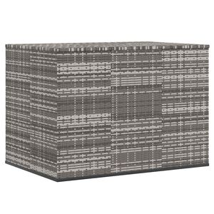 vidaXL Puutarhan s&auml;ilytyslaatikko PE-rottinki 145x100x103 cm harmaa