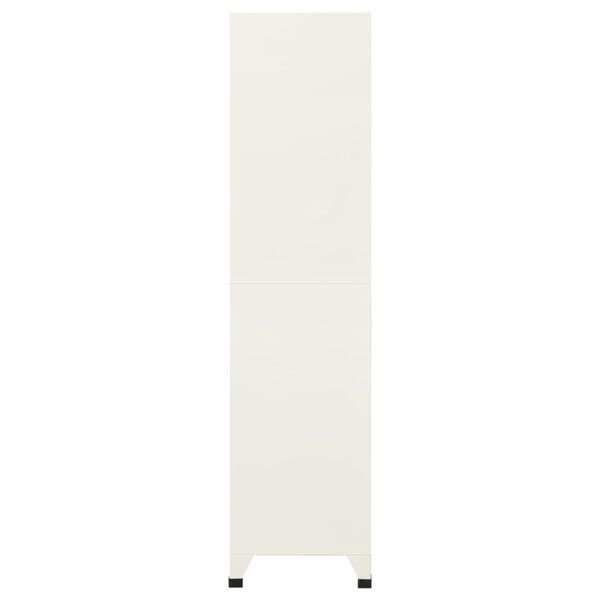 vidaXL Pukukaappi harmaa ja sininen 90x45x180 cm teräs