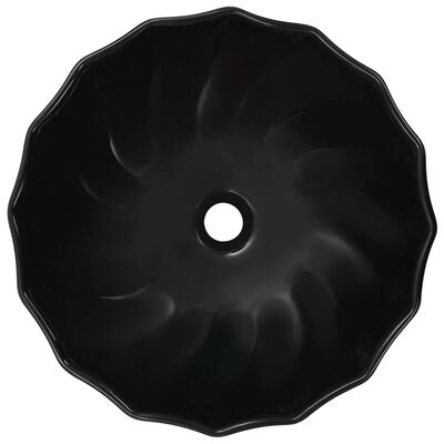 vidaXL Pesuallas 46x17 cm keraaminen musta