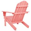 vidaXL Adirondack-puutarhatuoli täysi kuusi pinkki