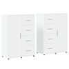 vidaXL Senkit 2 kpl valkoinen 60x31x84 cm tekninen puu