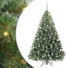 vidaXL Tekojoulukuusi 300 LED-valoilla Vihre&auml; 210 cm PE ja PVC