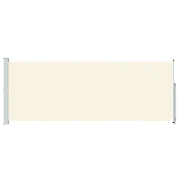 vidaXL Sis&auml;&auml;nvedett&auml;v&auml; terassin sivumarkiisi 180x500 cm kerma