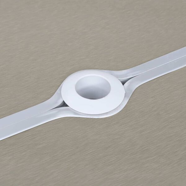 vidaXL Kokoontaitettava retkipöytä neljällä istuimella teräs alumiini