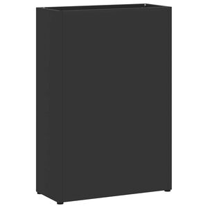 vidaXL Aurinkovarjojalusta Musta 28 x 12 x 41 cm Ter&auml;s