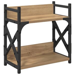 vidaXL Tulostinpidike Artisan tammi 40 x 20 x 40 cm Tekninen puu