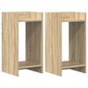vidaXL Kasviteline 2 kpl Sonoman tammi 30 x 30 x 60 cm K&auml;sitelty puu