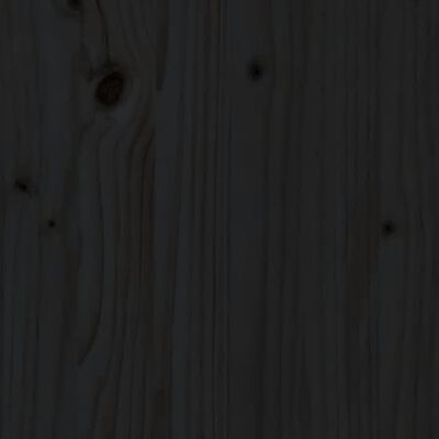vidaXL Hiekkalaatikko istuimilla musta 8-kulmainen täysi mänty