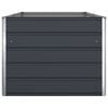 vidaXL Kukkalaatikko Antrasiitti 195 x 100 x 45 cm Galvanoitu ter&auml;s