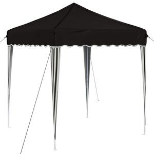 vidaXL Pop-up Juhlateltta 195 x 195 x 245 cm Musta Oxford-kangas
