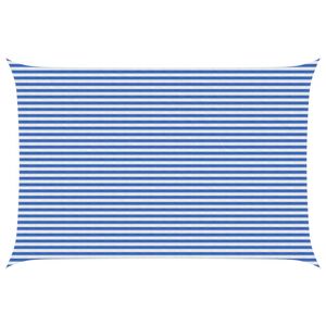 vidaXL Aurinkovarjolaudat 4 x 7 m HDPE Suorakaide Sininen ja valkoinen