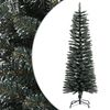 vidaXL Ohut Tekojoulukuusi jalustalla vihre&auml; 120 cm PVC