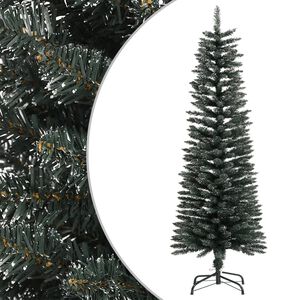 vidaXL Ohut Tekojoulukuusi jalustalla vihre&auml; 120 cm PVC