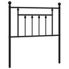 vidaXL Metallinen vaihtop&auml;&auml;ty musta 80 cm