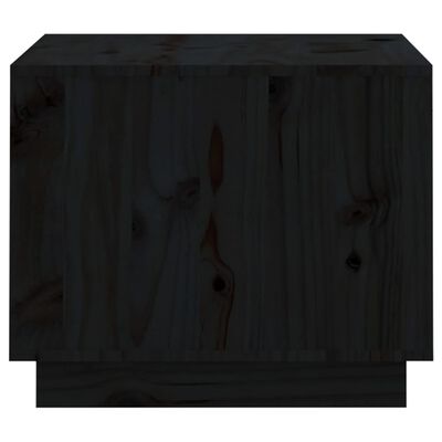 vidaXL Sohvapöytä musta 120x50x40,5 cm täysi mänty