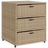 vidaXL Puutarhan s&auml;ilytyskaappi beige 55x59x69 cm polyrottinki