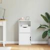 vidaXL sivukaappi laatikolla ODDA Valkoinen 40x24x79 cm