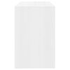 vidaXL Ty&ouml;p&ouml;yt&auml; korkeakiilto valkoinen 101x50x76,5 cm lastulevy