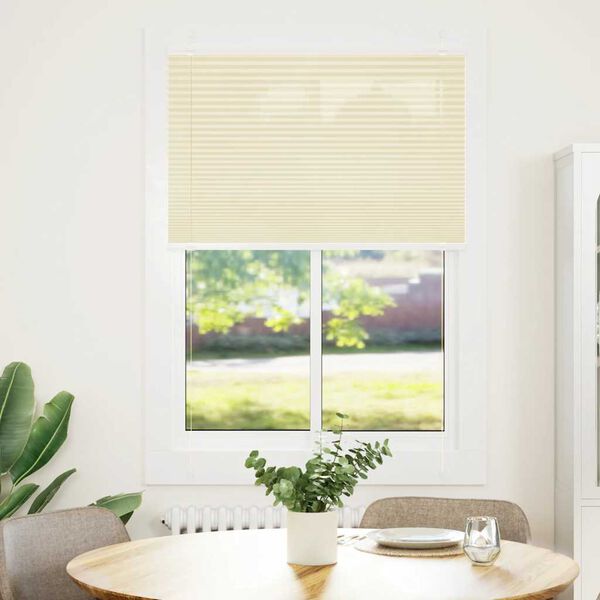 vidaXL laskostettu Blind Cream 95x150 cm Kankaan leveys 94,4 cm