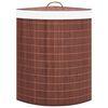 vidaXL Bambu kulmapyykkikori ruskea 60 l