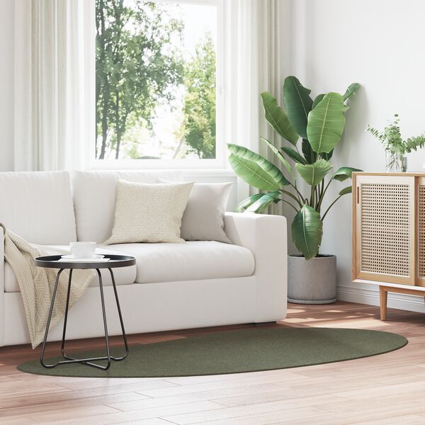 vidaXL Matto Metsänvihreä 100 x 200 cm Polyesteri