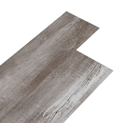 vidaXL Itsekiinnittyvä PVC lattialankku 5,21 m² 2 mm matta puu ruskea