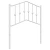 vidaXL Metallinen vaihtop&auml;&auml;ty valkoinen 75 cm