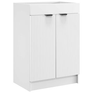 vidaXL Kylpyhuoneen allaskaappi valkoinen 56 x 37,5 x 81 cm