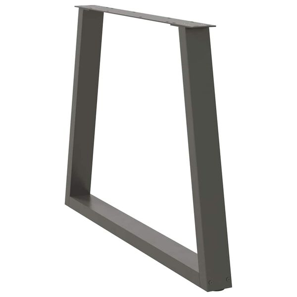 vidaXL Ruokapöydän jalat V-muotoiset 3 kpl antrasiitti 100x(72-73,3) cm teräs