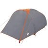 vidaXL Perheteltta tunneli 6 henkilölle harmaa ja oranssi vedenkestävä