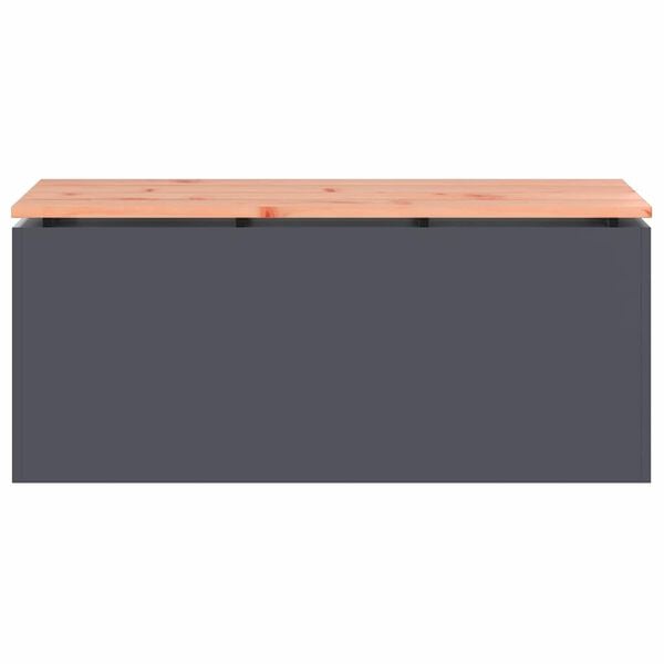 vidaXL Puutarhapenkki Antrasiitti 100 x 40 x 43 cm Ter&auml;s