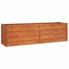 vidaXL Korotettu kukkalaatikko ruoste 160x40x45 cm Corten ter&auml;s