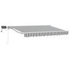 vidaXL Manuaalinen markiisin runko LED-valoilla 3,5 x 2 m