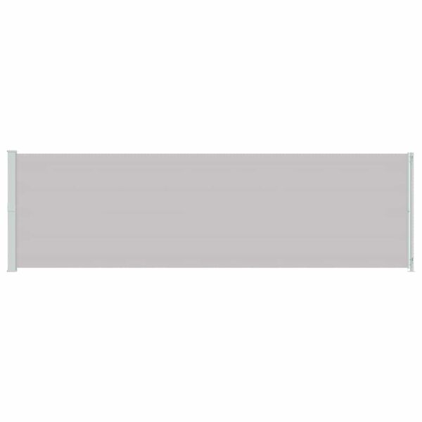 vidaXL Terassin sis&auml;&auml;nvedett&auml;v&auml; sivumarkiisi 180x600 cm harmaa