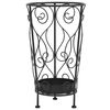 vidaXL Sateenvarjoteline vintagetyyli ter&auml;s 26x46 cm musta