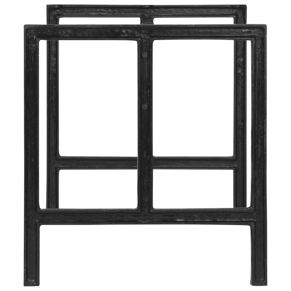 vidaXL Ruokap&ouml;yd&auml;n jalat 150x68x73 cm valurauta