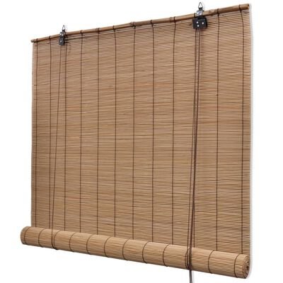 vidaXL Bambu rullaverhot 2 kpl 100 x 160 cm ruskea
