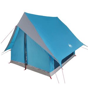 vidaXL Perhe Teltta katolla Sininen ja harmaa 220 x 220 x 184 cm