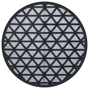 vidaXL Ulkomatto ARAKIL musta &Oslash;160 cm PP