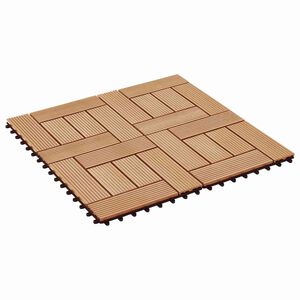 vidaXL Laudat 22 kpl Tiikki 30 x 30 cm WPC