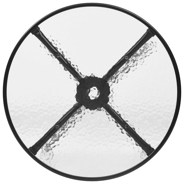 vidaXL 5-osainen ulkoruokailuryhm&auml; musta