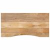 vidaXL P&ouml;yt&auml;levy kaarella 110x50x2,5 cm ovaali t&auml;ysi karkea mangopuu