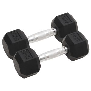 vidaXL K&auml;sipainot 2 kpl 6 kg kokonaan valurautaa