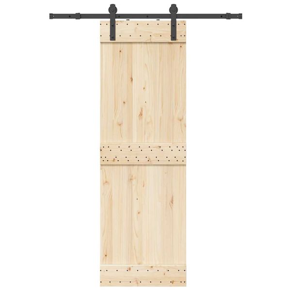 vidaXL Liukuovi Hardware Kit 152 cm Teräs Musta