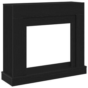 vidaXL Takkahuone Musta Tammi 100x30x87,5 cm Teknillinen puu