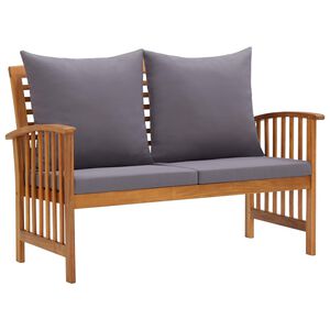 vidaXL Puutarhapenkki tyynyll&auml; 119 cm t&auml;ysi akasiapuu