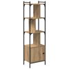 vidaXL Kirjahylly 6 tasoa 44,5 x 30 x 154,5 cm Tekninen puu