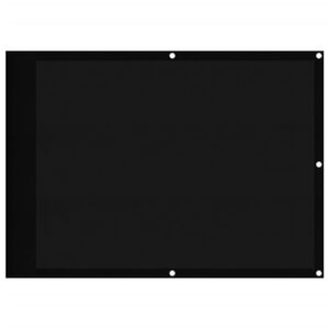 vidaXL Parvekesuoja musta 75x700 cm 100% polyesteri Oxford kangas