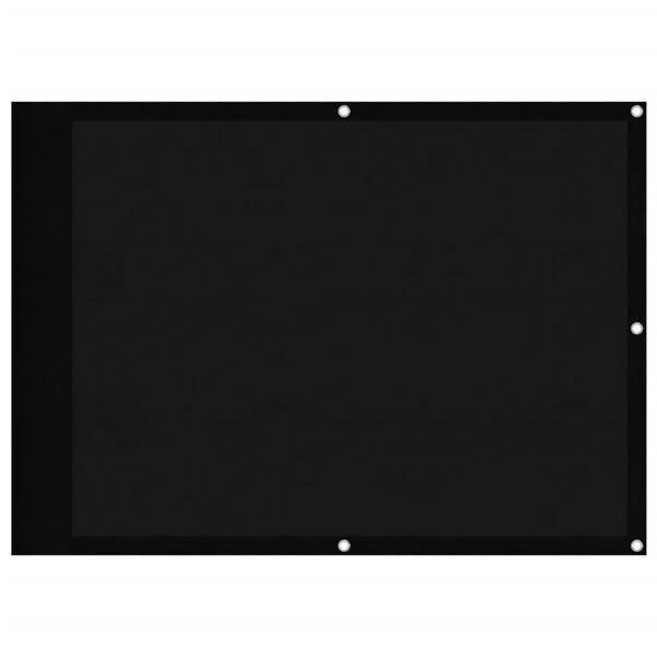 vidaXL Parvekesuoja musta 75x700 cm 100% polyesteri Oxford kangas